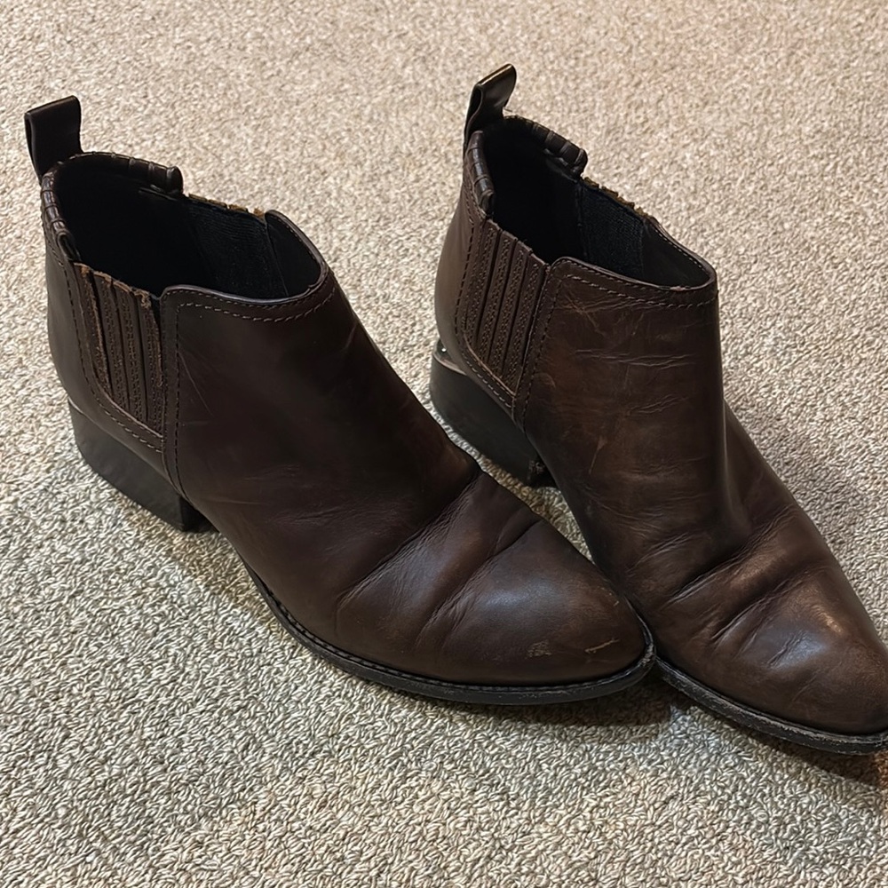 Alexander Wang leather cutout boots